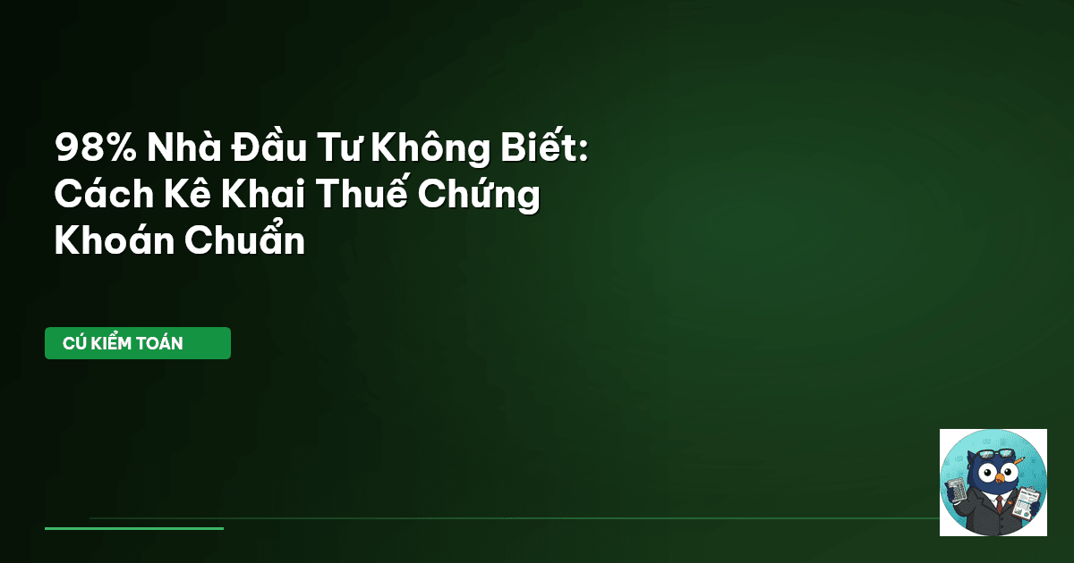 thuế chứng khoán