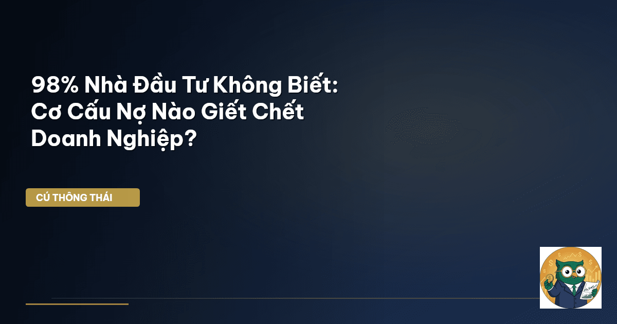 98% Nhà Đầu Tư Không Biết: Cơ Cấu Nợ Nào Giết Chết Doanh Nghiệp?