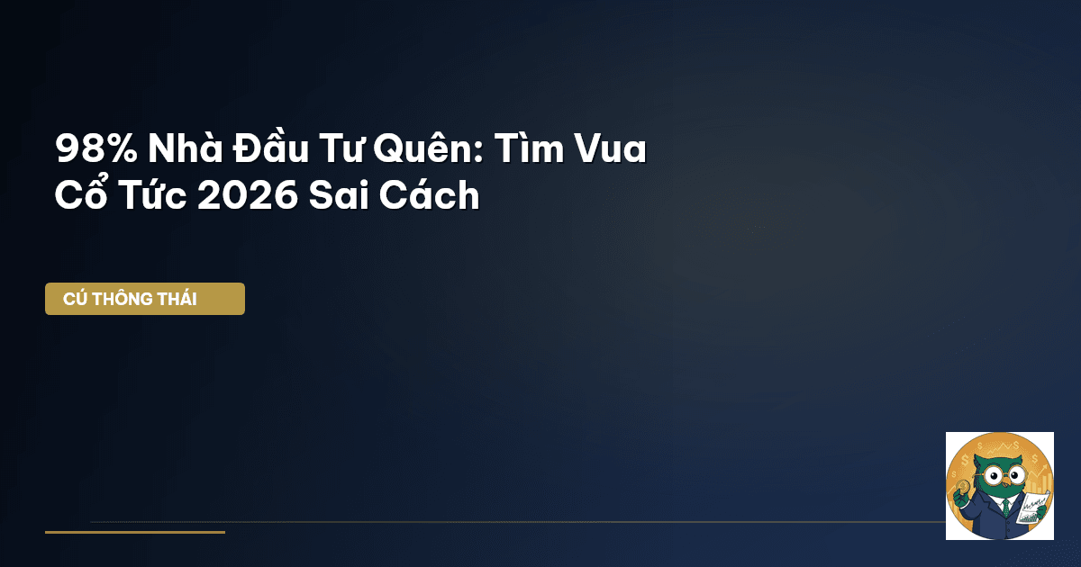 98% Nhà Đầu Tư Quên: Tìm Vua Cổ Tức 2026 Sai Cách