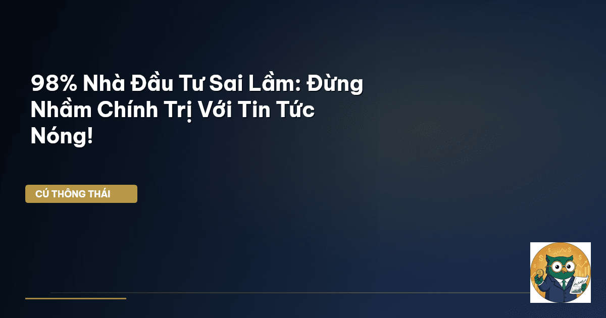 98% Nhà Đầu Tư Sai Lầm: Đừng Nhầm Chính Trị Với Tin Tức Nóng!
