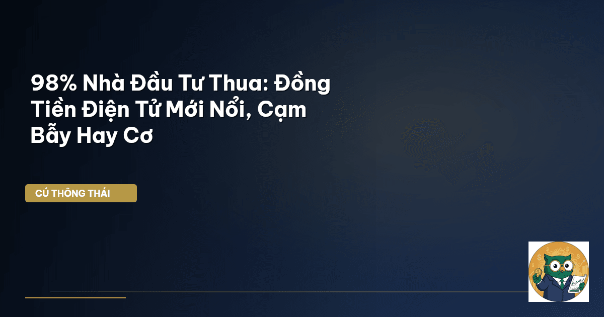 98% Nhà Đầu Tư Thua: Đồng Tiền Điện Tử Mới Nổi, Cạm Bẫy Hay Cơ