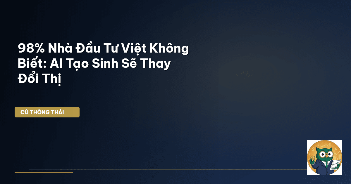 98% Nhà Đầu Tư Việt Không Biết: AI Tạo Sinh Sẽ Thay Đổi Thị
