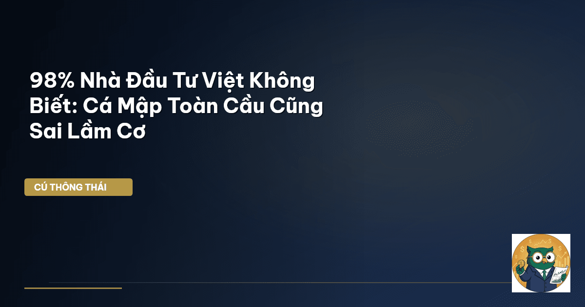 98% Nhà Đầu Tư Việt Không Biết: Cá Mập Toàn Cầu Cũng Sai Lầm Cơ