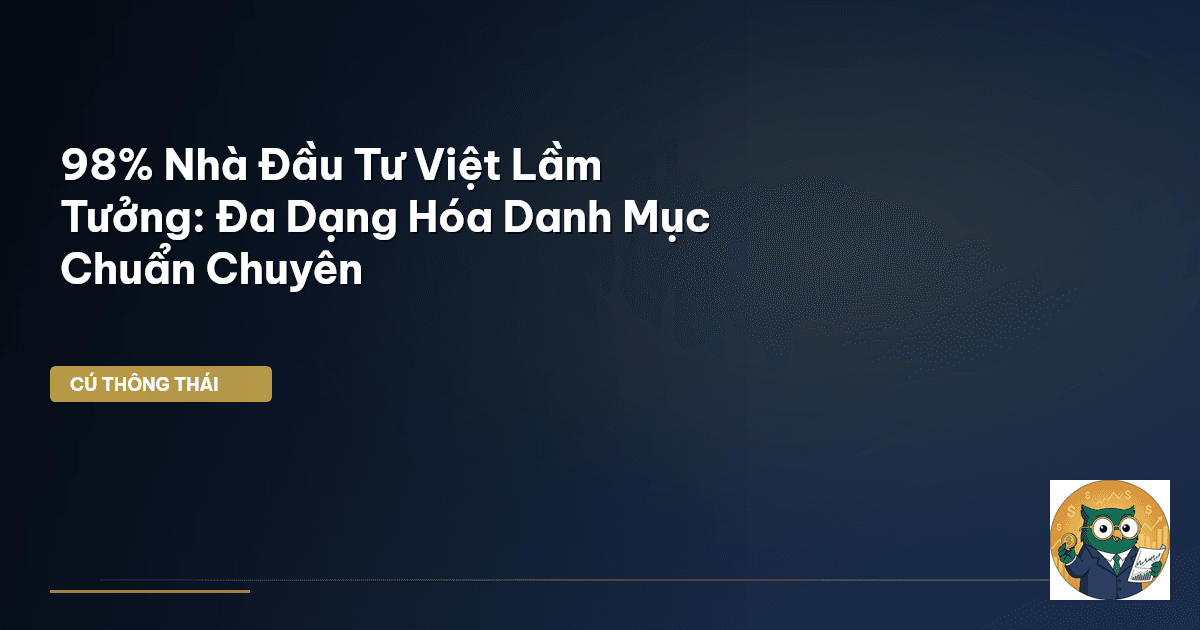 98% Nhà Đầu Tư Việt Lầm Tưởng: Đa Dạng Hóa Danh Mục Chuẩn Chuyên