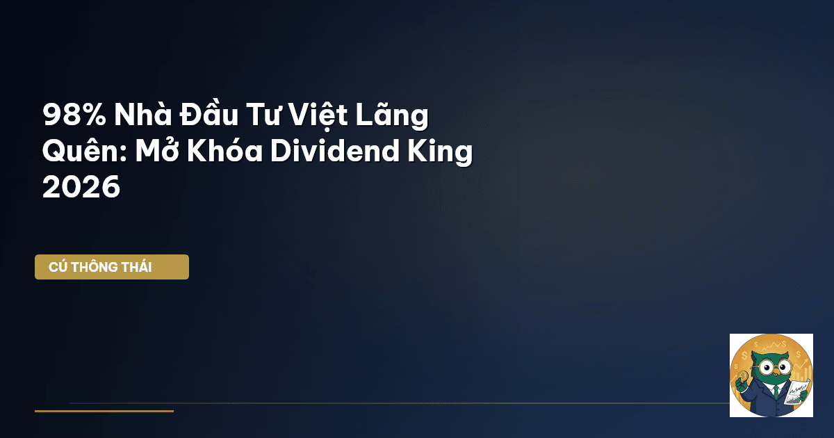 98% Nhà Đầu Tư Việt Lãng Quên: Mở Khóa Dividend King 2026