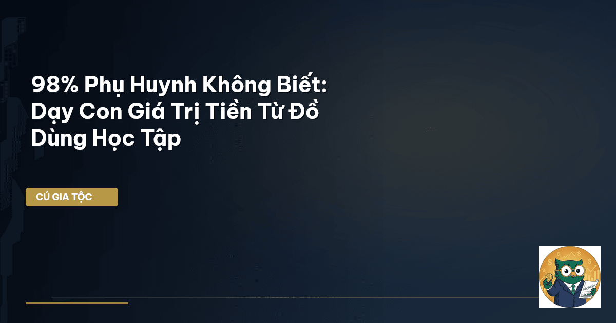 dạy con về tiền
