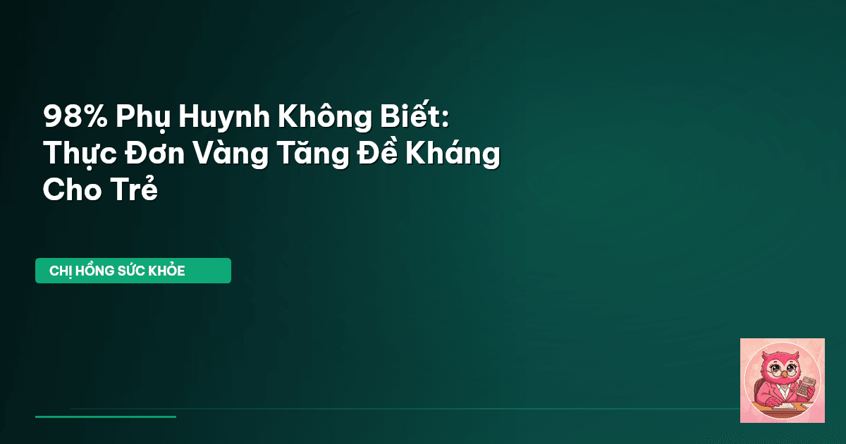 thực đơn tăng đề kháng