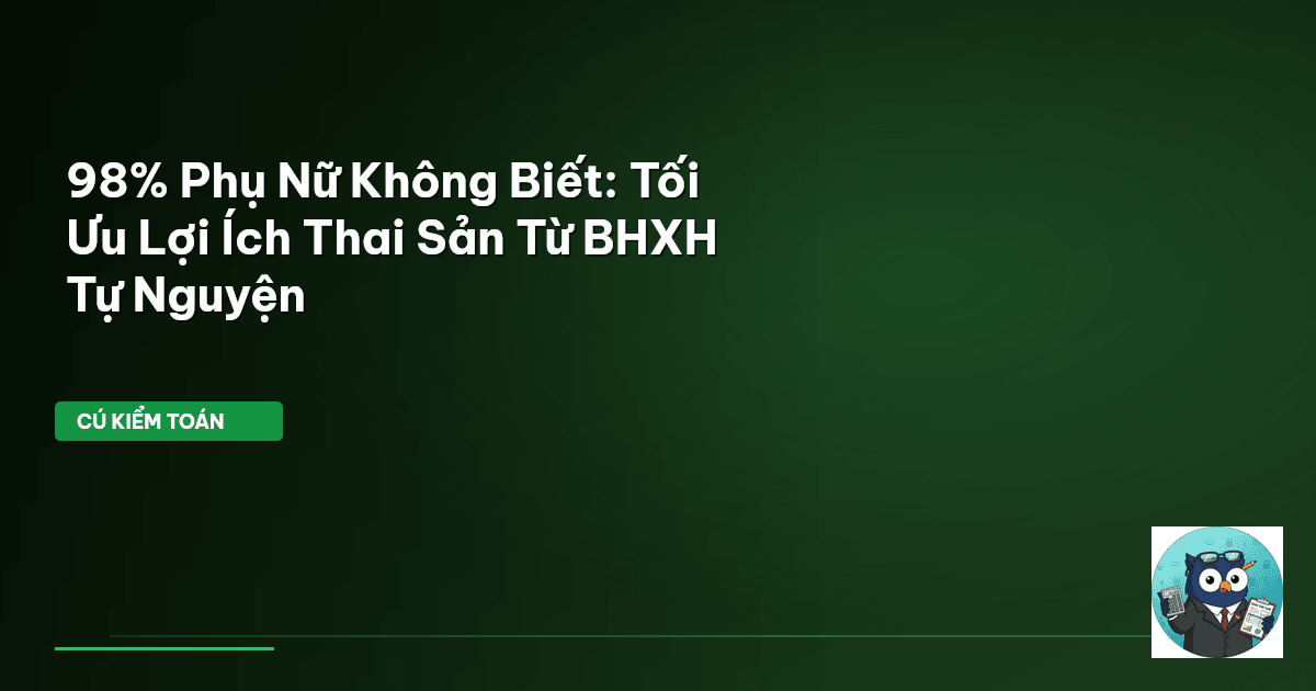 BHXH tự nguyện thai sản