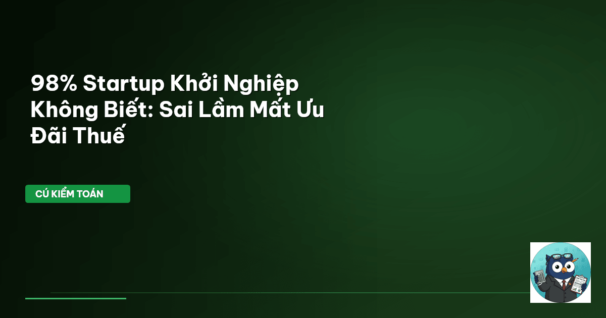 ưu đãi thuế startup