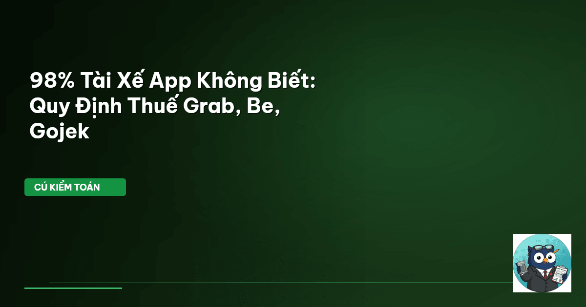 thuế tài xế công nghệ