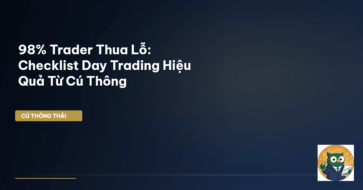 98% Trader Thua Lỗ: Checklist Day Trading Hiệu Quả Từ Cú Thông