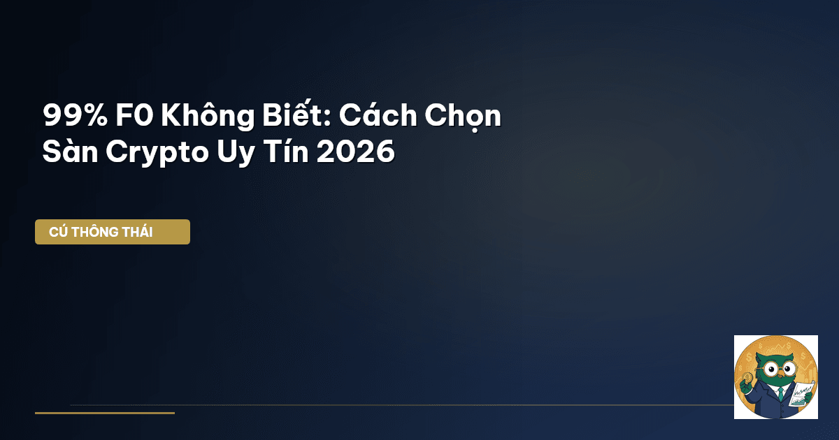 99% F0 Không Biết: Cách Chọn Sàn Crypto Uy Tín 2026
