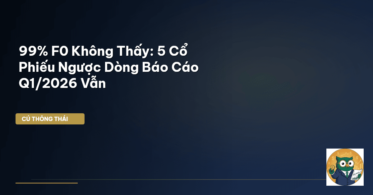 99% F0 Không Thấy: 5 Cổ Phiếu Ngược Dòng Báo Cáo Q1/2026 Vẫn