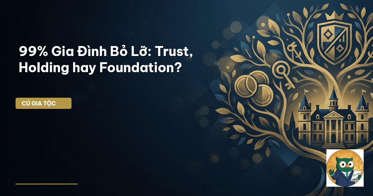 99% Gia Đình Bỏ Lỡ: Trust, Holding hay Foundation?