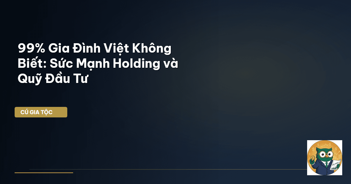 99% Gia Đình Việt Không Biết: Sức Mạnh Holding và Quỹ Đầu Tư