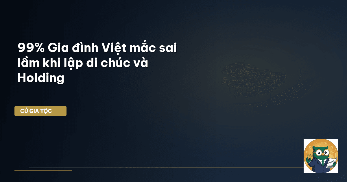 99% Gia đình Việt mắc sai lầm khi lập di chúc và Holding