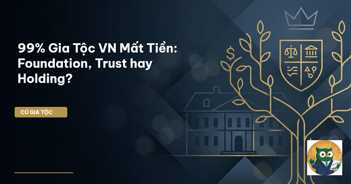 99% Gia Tộc VN Mất Tiền: Foundation, Trust hay Holding?