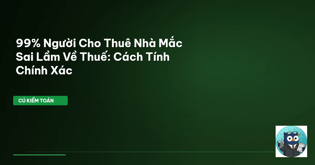 thuế cho thuê nhà