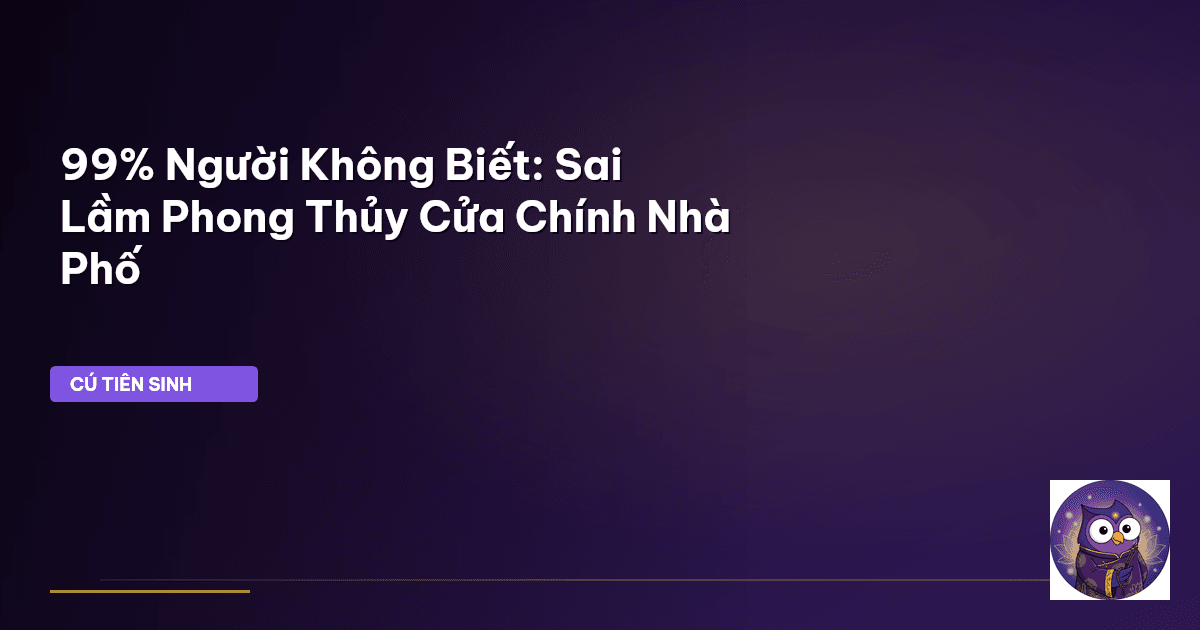 phong thủy cửa chính