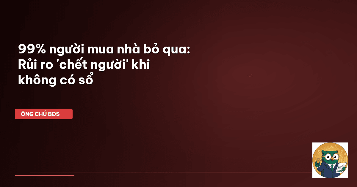 rủi ro mua nhà không sổ hồng