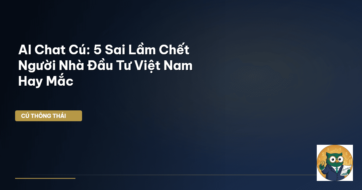 AI Chat Cú: 5 Sai Lầm “Chết Người” Nhà Đầu Tư Việt Nam Hay Mắc