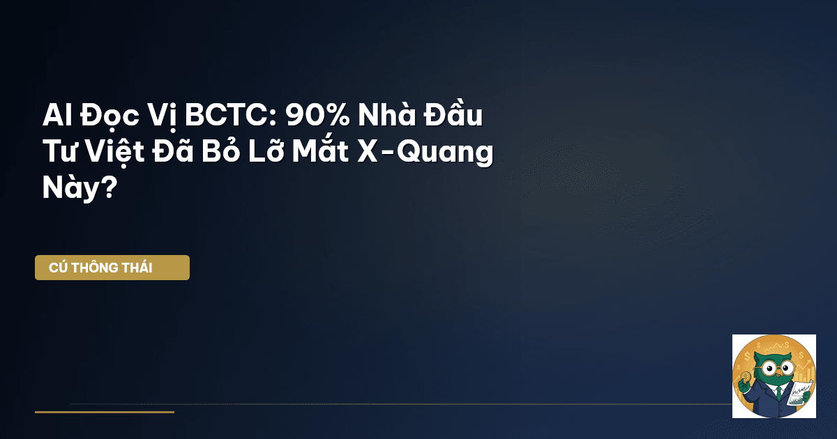AI Đọc Vị BCTC: 90% Nhà Đầu Tư Việt Đã Bỏ Lỡ ‘Mắt X-Quang’ Này?