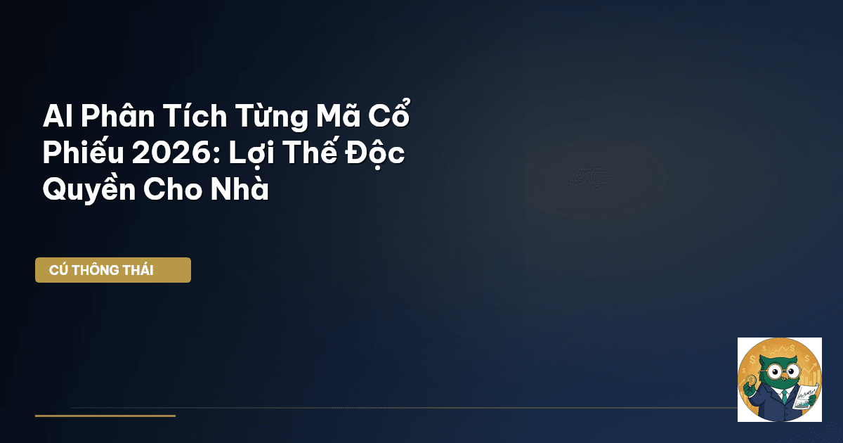 AI Phân Tích Từng Mã Cổ Phiếu 2026: Lợi Thế ‘Độc Quyền’ Cho Nhà