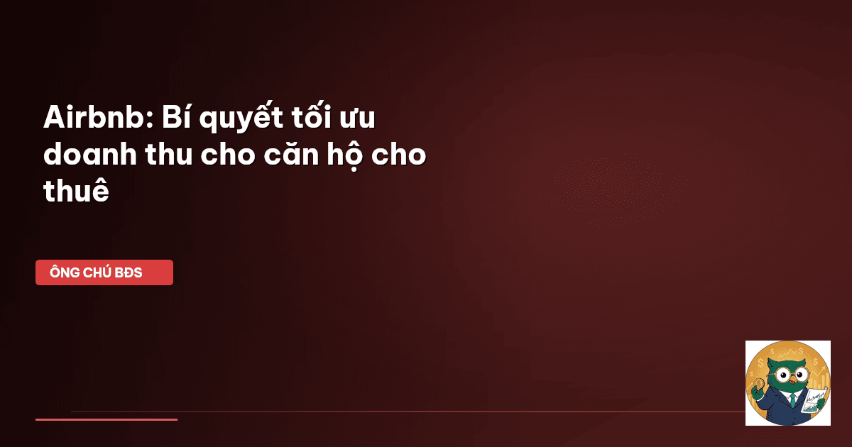 tối ưu doanh thu Airbnb