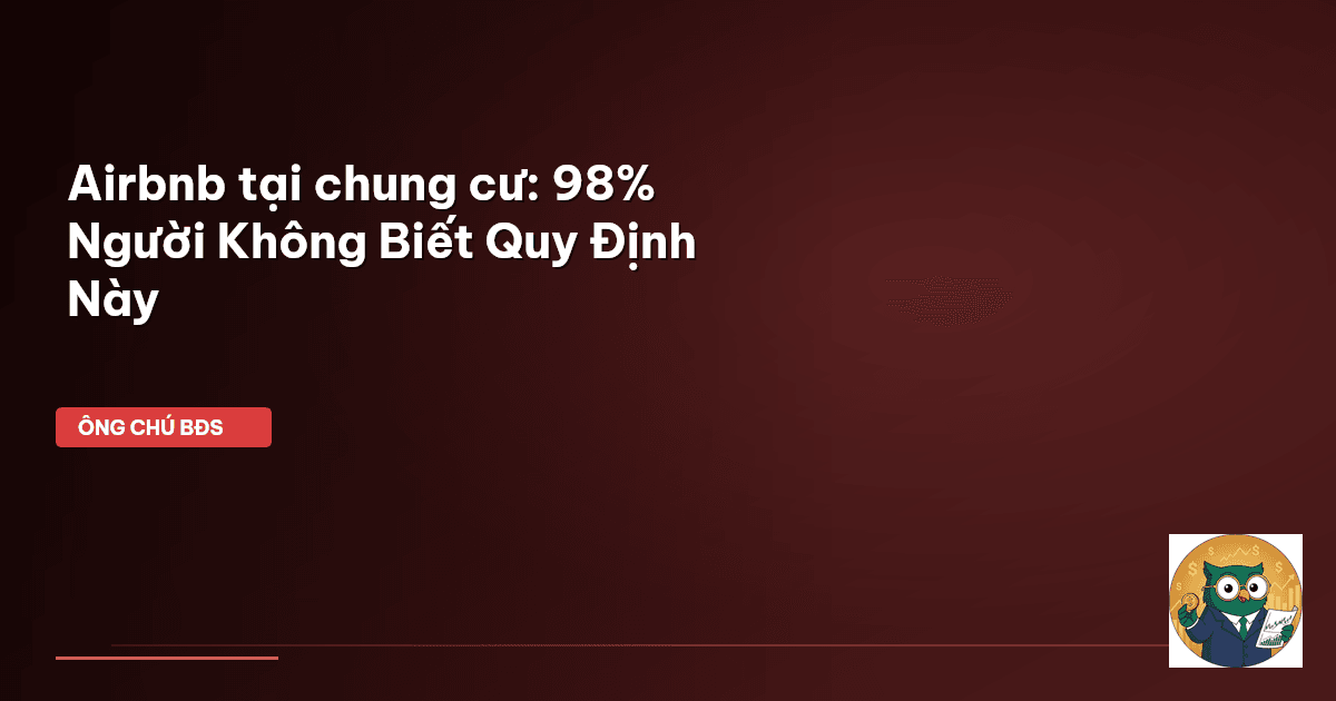 Airbnb tại chung cư