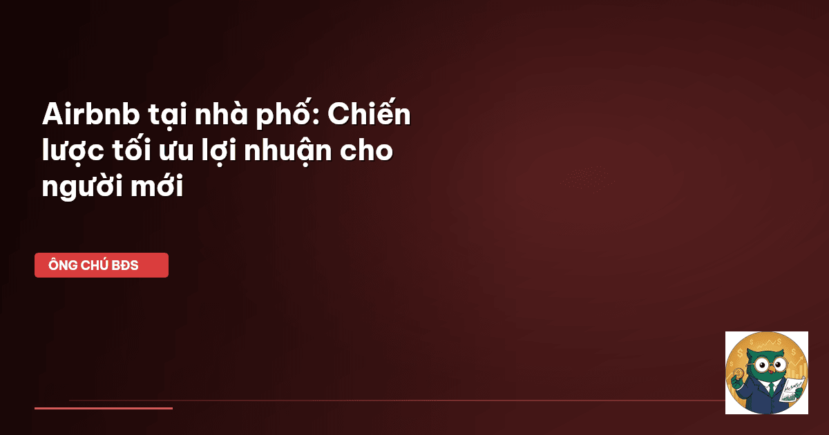 Airbnb tại nhà phố