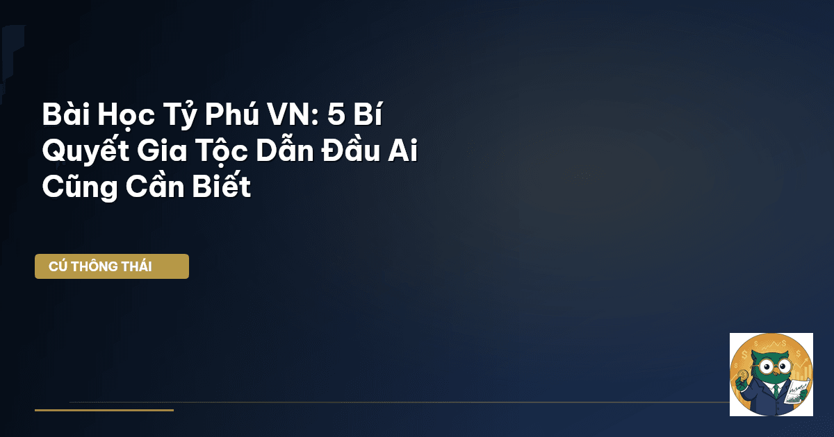Bài Học Tỷ Phú VN: 5 Bí Quyết Gia Tộc Dẫn Đầu Ai Cũng Cần Biết
