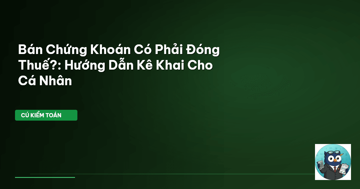 thuế bán chứng khoán