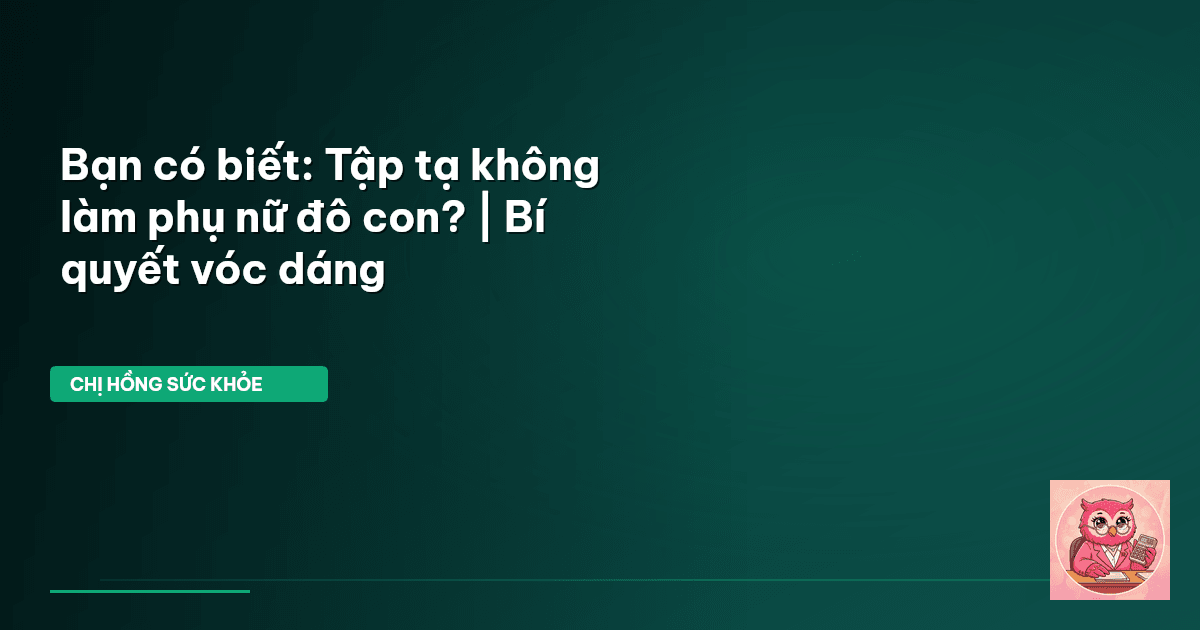 tập tạ cho nữ