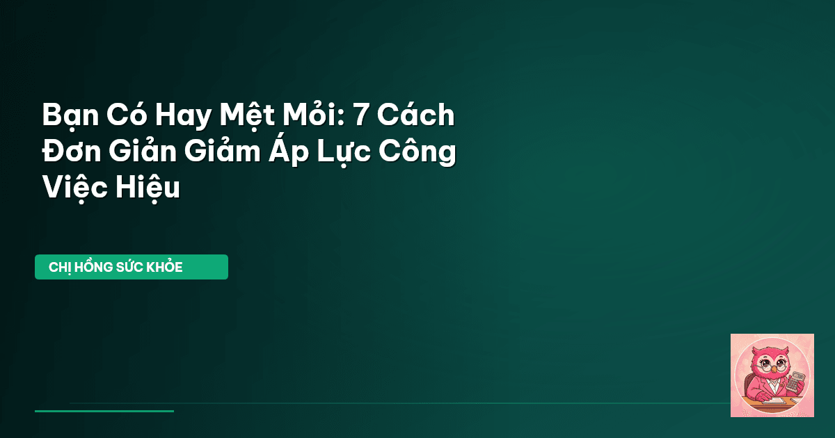 áp lực công việc