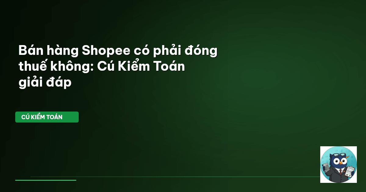 thuế bán hàng shopee