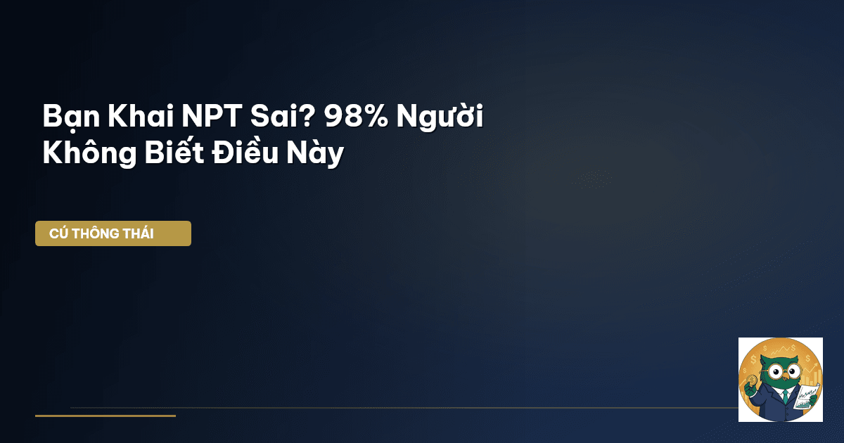 Bạn Khai NPT Sai? 98% Người Không Biết Điều Này