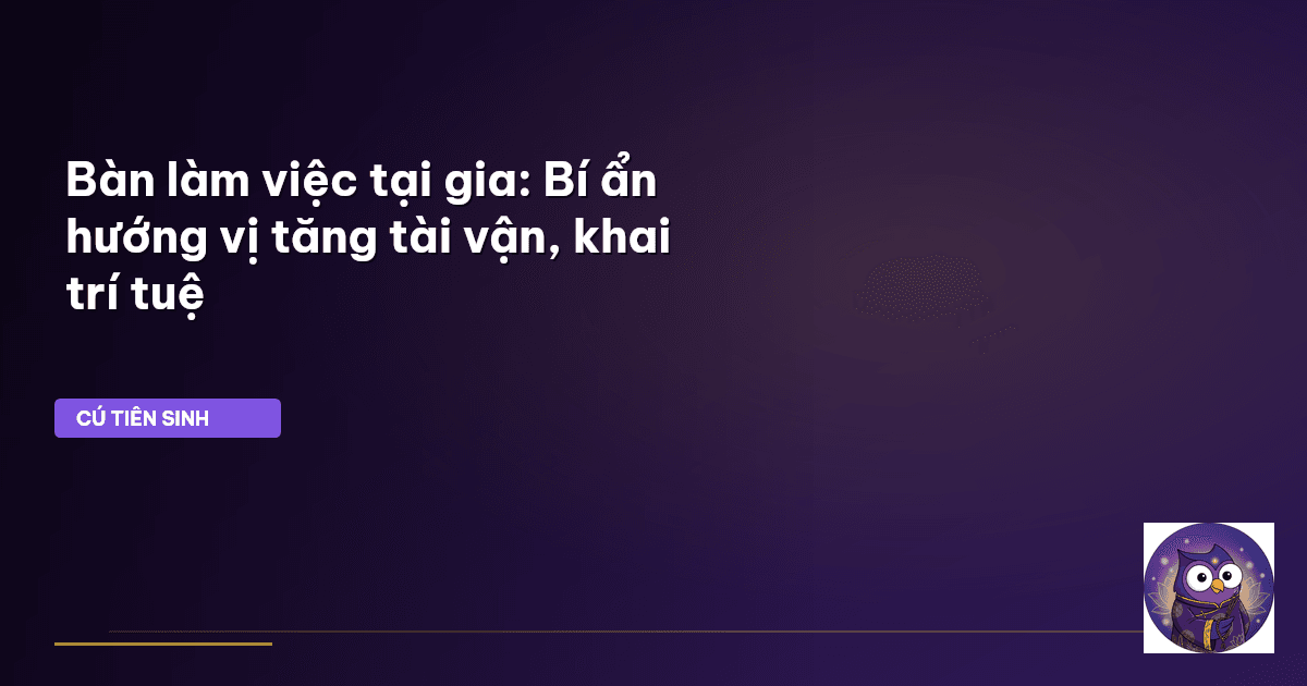 bàn làm việc tại nhà