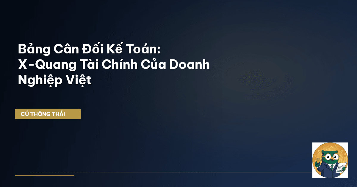 Bảng Cân Đối Kế Toán: X-Quang Tài Chính Của Doanh Nghiệp Việt