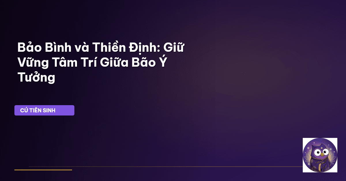 thiền định Bảo Bình