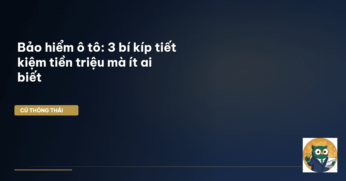 bảo hiểm ô tô