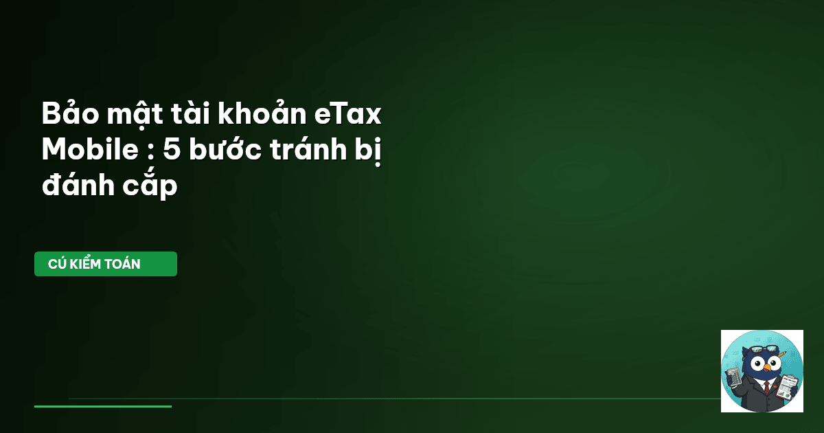 bảo mật eTax Mobile
