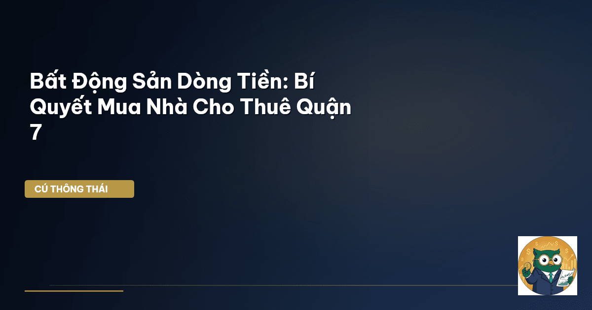 bất động sản dòng tiền