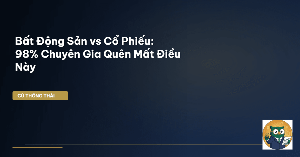 Bất Động Sản vs Cổ Phiếu: 98% Chuyên Gia Quên Mất Điều Này