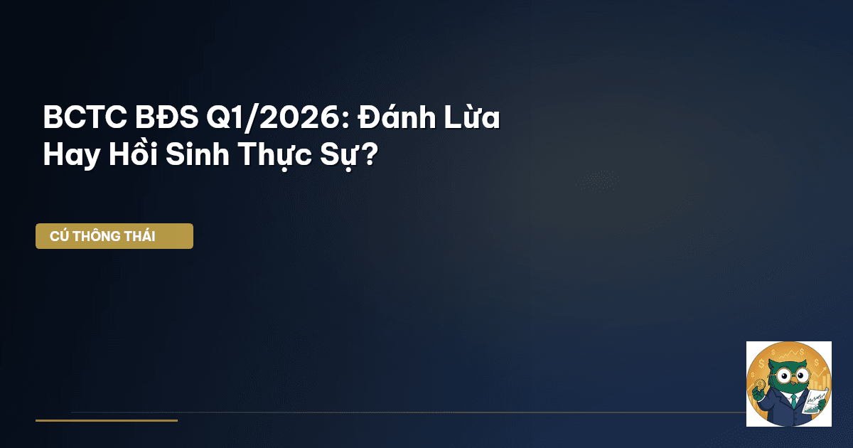 BCTC BĐS Q1/2026: Đánh Lừa Hay Hồi Sinh Thực Sự?