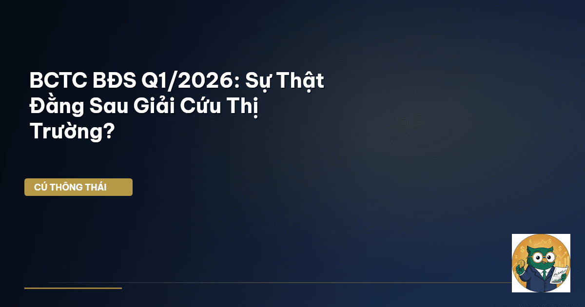 BCTC BĐS Q1/2026: Sự Thật Đằng Sau ‘Giải Cứu’ Thị Trường?