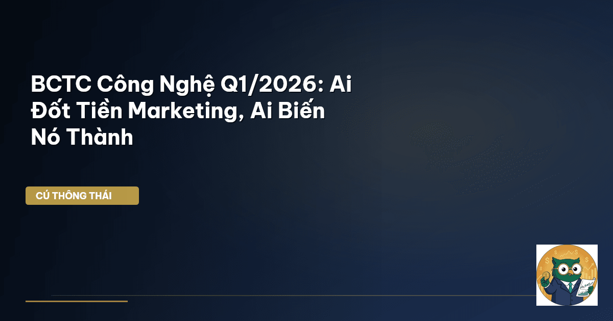 BCTC Công Nghệ Q1/2026: Ai Đốt Tiền Marketing, Ai Biến Nó Thành