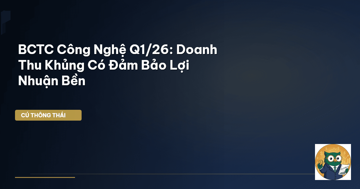 BCTC Công Nghệ Q1/26: Doanh Thu Khủng Có Đảm Bảo Lợi Nhuận Bền