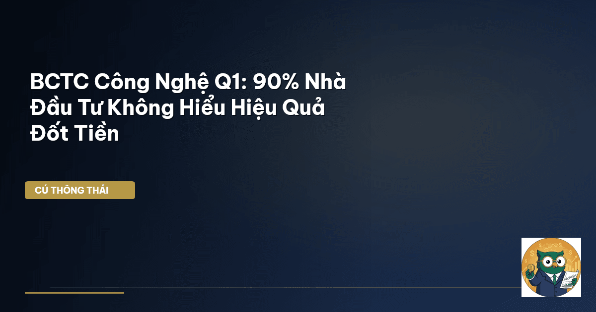 BCTC Công Nghệ Q1: 90% Nhà Đầu Tư Không Hiểu Hiệu Quả ‘Đốt Tiền’