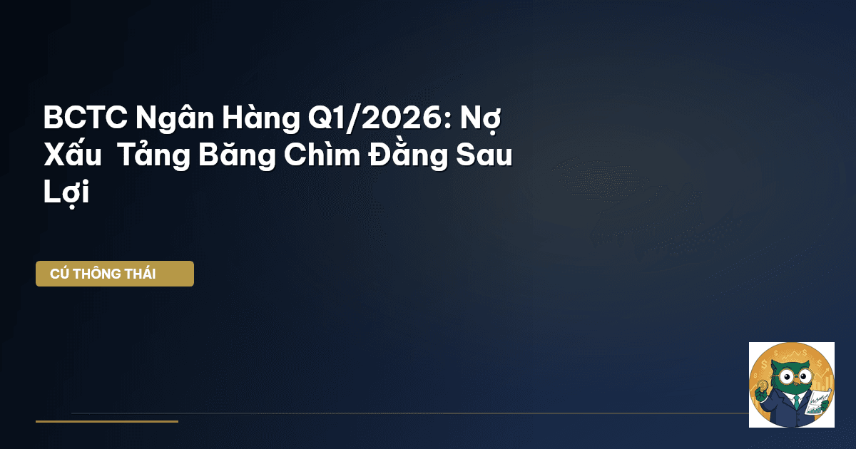 BCTC Ngân Hàng Q1/2026: Nợ Xấu – ‘Tảng Băng Chìm’ Đằng Sau Lợi