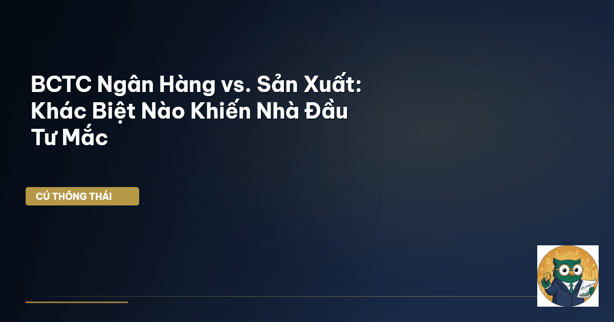 BCTC Ngân Hàng vs. Sản Xuất: Khác Biệt Nào Khiến Nhà Đầu Tư Mắc